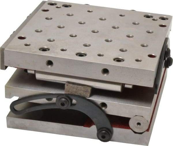 Suburban Tool - 6" Long x 6" Wide x 3-1/8" High, Compound Precision Steel Sine Plate - Square to within 0.0002", 0.0002 (C1), 0.0002 (C2)" Tolerance, 1/4-20 Hole - All Tool & Supply