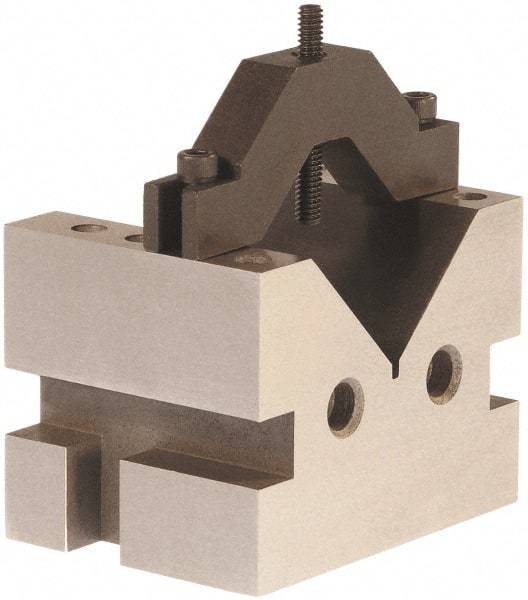 Suburban Tool - 1-3/8" Max Capacity, 60° Angle, Hardened Steel V-Block - 2-1/2" Long x 2-1/2" Wide x 2" High, Sold as Matched Pair - All Tool & Supply