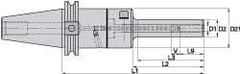 Kennametal - BT50 Taper Shank, 8mm Hole Diam, Hydraulic Tool Holder/Chuck - 15.5mm Nose Diam, 200mm Projection, 27mm Clamp Depth, 15,000 RPM, Through Coolant - Exact Industrial Supply