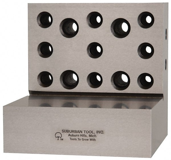 Suburban Tool - 4" Wide x 4" Deep x 4" High Steel Precision-Ground Angle Plate - All Tool & Supply