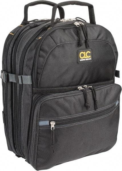 CLC - 75 Pocket Black Ballistic Polyester Backpack Tool Bag - 13" Wide x 13" Deep x 9" High - All Tool & Supply