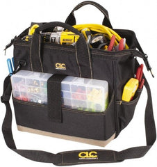 CLC - 23 Pocket Black & Khaki Polyester Tool Bag - 16" Wide x 9" Deep x 11" High - All Tool & Supply