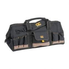 CLC - 32 Pocket Brown & Green Polyester Tool Bag - 24" Wide x 11" Deep x 12" High - All Tool & Supply