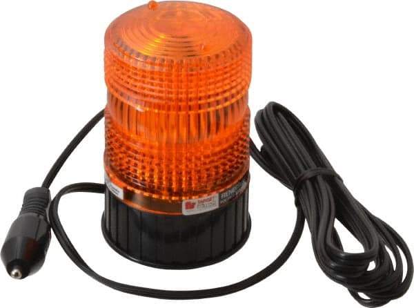 Federal Signal Emergency - 2.2 Joules, 65 to 75 FPM, Magnetic Mount Emergency Strobe Light Assembly - Powered by 12 to 48 Volts, Amber - All Tool & Supply