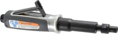 Ingersoll-Rand - 1/4" Collet, Straight Handle, Straight Air Die Grinder - 25,000 RPM, Rear Exhaust, 33 CFM, 0.3 hp, 620 kPa, 1/4 NPT - All Tool & Supply