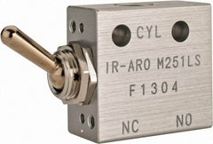 ARO/Ingersoll-Rand - 1/8" NPT Manual Mechanical Valve - 3-Way, 2 Position, Toggle/Manual & 0.2 CV Rate - All Tool & Supply