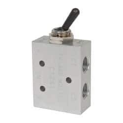 ARO/Ingersoll-Rand - 1/8" NPT Manual Mechanical Valve - 4-Way, 2 Position, Toggle/Manual & 0.2 CV Rate - All Tool & Supply