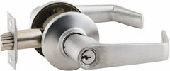 Schlage - Storeroom Lever Lockset for 1-3/8 to 2" Thick Doors - Exact Industrial Supply