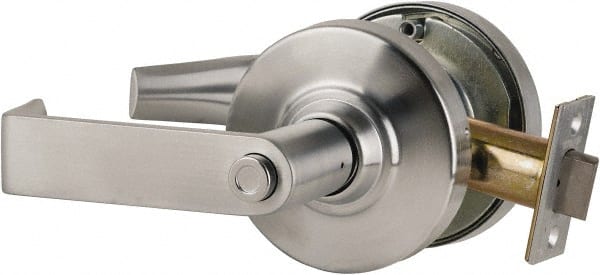 Schlage - Privacy Lever Lockset for 1-5/8 to 2" Thick Doors - Exact Industrial Supply