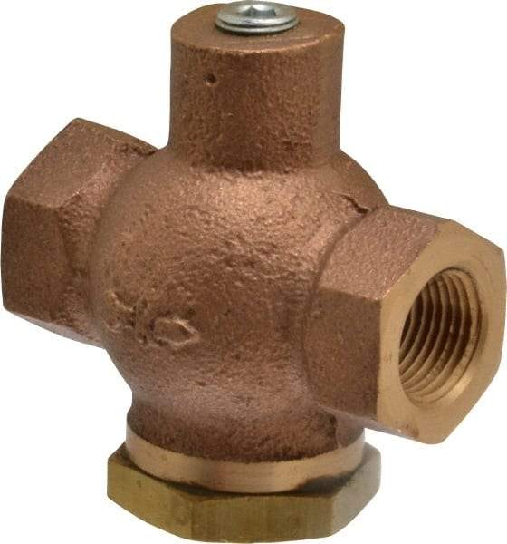 Kingston - 3/8" Brass Check Valve - Inline, FNPT x FNPT, 400 WOG - All Tool & Supply