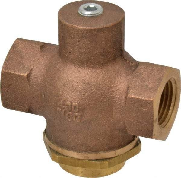 Kingston - 1/2" Brass Check Valve - Inline, FNPT x FNPT, 400 WOG - All Tool & Supply