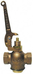 Kingston - 1-1/4" Pipe, 400 Max psi, Buna N Disc, Self Closing Control Valve - Pull Lever, FNPT x FNPT End Connections - All Tool & Supply