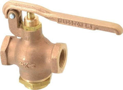 Kingston - 3/4" Pipe, 400 Max psi, Buna N Disc, Self Closing Control Valve - Squeeze Lever, FNPT x FNPT End Connections - All Tool & Supply