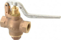 Kingston - 1/2" Pipe, 400 Max psi, Buna N Disc, Self Closing Control Valve - Balanced Valve Squeeze Lever, FNPT x FNPT End Connections - All Tool & Supply