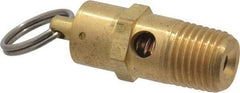 Kingston - 1/4" Inlet, ASME Safety Relief Valve - 150 Max psi, Brass - All Tool & Supply