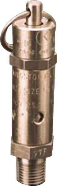 Kingston - 1/4" Inlet, ASME Safety Relief Valve - 50 Max psi, Stainless Steel - All Tool & Supply