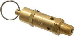 Kingston - 1/4" Inlet, ASME Safety Relief Valve - 300 Max psi, Brass - All Tool & Supply