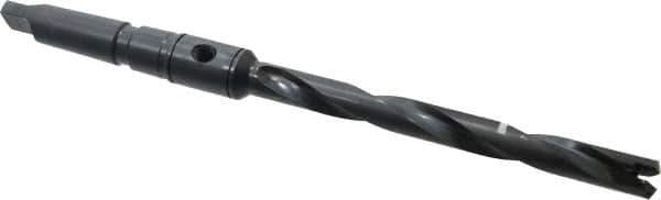 Allied Machine and Engineering - Series 1, 45/64 to 15/16" Diam, 3MT Taper Shank, Helical Flute Spade Drill - 6-3/4" Max Depth, 9-39/64" Body Length, 13-5/32" OAL, Standard Length, Through Coolant - All Tool & Supply