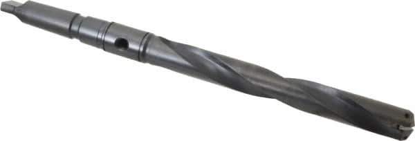 Allied Machine and Engineering - Series 2, 31/32 to 1-3/8" Diam, 3MT Taper Shank, Helical Flute Spade Drill - 7-3/8" Max Depth, 10-15/64" Body Length, 13-25/32" OAL, Standard Length, Through Coolant - All Tool & Supply