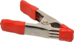 Bessey - 1" Jaw Opening Capacity, 1" Throat Depth, Spring Clamp - Steel Body, Vinyl Handle, Vinyl Tip, 4" OAL - All Tool & Supply