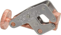 Kant Twist - 200 Lb, 3/4" Max Opening, 3/8" Open Throat Depth, 3/8" Closed Throat Depth, Cantilever Clamp - High Tensile Steel Jaw, Round Handle, 1-1/2" OAL, 1-3/8" Max Width - All Tool & Supply