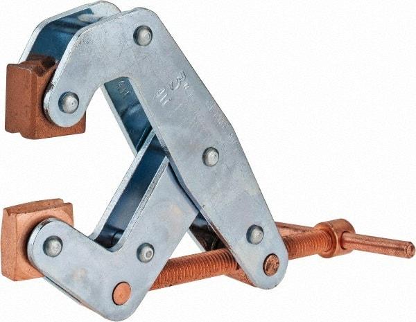 Kant Twist - 1,500 Lb, 3" Max Opening, 1-1/4" Open Throat Depth, 1-3/4" Closed Throat Depth, Cantilever Clamp - High Tensile Steel Jaw, T-Handle, 5-1/4" OAL, 5" Max Width - All Tool & Supply