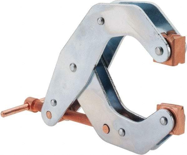 Kant Twist - 1,700 Lb, 4-1/2" Max Opening, 2-1/4" Open Throat Depth, 3-13/16" Closed Throat Depth, Cantilever Clamp - High Tensile Steel Jaw, T-Handle, 7" OAL, 6-3/4" Max Width - All Tool & Supply