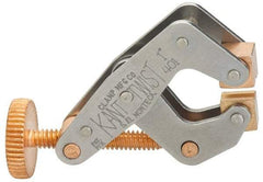 Kant Twist - 350 Lb, 1" Max Opening, 1/2" Open Throat Depth, 1/2" Closed Throat Depth, Cantilever Clamp - High Tensile Steel Jaw, Round Handle, 2-1/8" OAL, 1-3/4" Max Width - All Tool & Supply