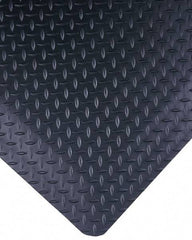 Wearwell - 30' Long x 3' Wide, Dry Environment, Anti-Fatigue Matting - Black, Vinyl with Nitrile Blend Base, Beveled on 4 Sides - All Tool & Supply