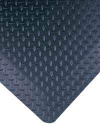 Wearwell - 10' Long x 3' Wide, Dry Environment, Anti-Fatigue Matting - Black, Vinyl with Nitrile Blend Base, Beveled on 4 Sides - All Tool & Supply