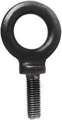 Made in USA - 4,000 Lb Capacity, Steel, 5/8-11 Thread, Fixed Lifting Eye Bolt - Fully Threaded, 1-3/4" Shank, 1-3/4" Thread Length, Shoulder - All Tool & Supply