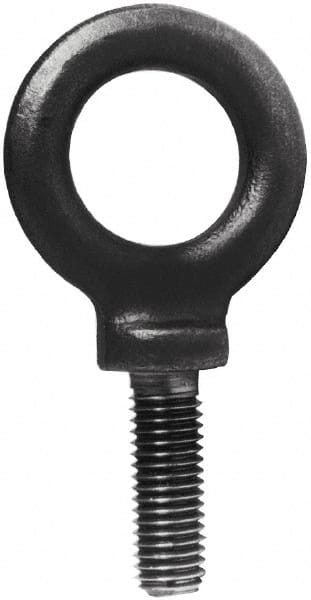 Made in USA - 32,300 Lb Capacity, Steel, 2 - 4-1/2 Thread, Fixed Lifting Eye Bolt - All Tool & Supply