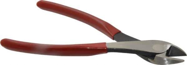 Proto - 8-1/2" OAL, Diagonal Cutter - 3/4" Jaw Length x 1-7/32" Jaw Width, Round Head, Plastisol Handle - All Tool & Supply