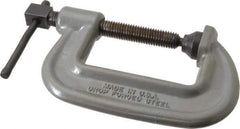 Wilton - Heavy-Duty 3" Max Opening, 2" Throat Depth, Forged Steel Standard C-Clamp - 8,750 Lb Capacity, 0" Min Opening, Standard Throat Depth, Cold Drawn Steel Screw - All Tool & Supply