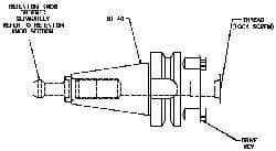 Collis Tool - CAT50 Taper Shank 1-1/2" Pilot Diam Shell Mill Holder - 2.4" Flange to Nose End Projection, 3.94" Nose Diam, 3/4-16 Lock Screw - Exact Industrial Supply