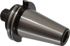 Parlec - CAT50 Taper Shank 1/2" Hole End Mill Holder/Adapter - 1-1/4" Nose Diam, 2.62" Projection, Through-Spindle Coolant - Exact Industrial Supply