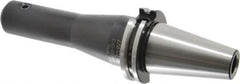 Parlec - CAT40 Taper Shank 1/2" Hole End Mill Holder/Adapter - 1-1/4" Nose Diam, 6" Projection, Through-Spindle Coolant - Exact Industrial Supply