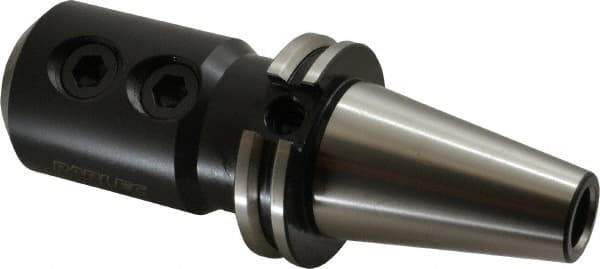 Parlec - CAT40 Taper Shank 25mm Hole End Mill Holder/Adapter - 2" Nose Diam, 4" Projection, Through-Spindle Coolant - Exact Industrial Supply