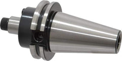 Parlec - CAT40 Taper Shank 3/4" Pilot Diam Shell Mill Holder - 1.38" Flange to Nose End Projection, 1-3/4" Nose Diam, 3/8-24 Lock Screw - Exact Industrial Supply