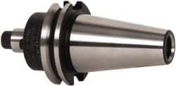 Parlec - CAT40 Taper Shank 3/4" Pilot Diam Shell Mill Holder - 1-1/2" Flange to Nose End Projection, 1-3/4" Nose Diam, 3/8-24 Lock Screw - Exact Industrial Supply