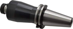 Parlec - CAT40 Taper Shank 1" Pilot Diam Shell Mill Holder - 4" Flange to Nose End Projection, 2-1/4" Nose Diam, 1/2-20 Lock Screw - Exact Industrial Supply