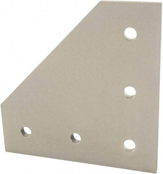 80/20 Inc. - 75mm Wide, Open Shelving Accessory/Component - Aluminum, Clear Anodized Finish, 75mm Long, Use with 25 Series & Bolt Kit 75-3404 - All Tool & Supply