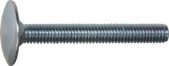 Value Collection - 3/8-16, 1-1/2" Length Under Head, Step Bolt - 1-1/4" Head Diam, 1006-1050 Steel, Zinc-Plated Finish - All Tool & Supply