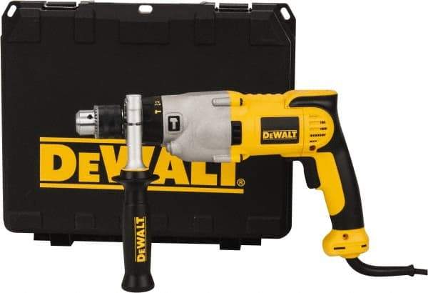 DeWALT - 120 Volt 1/2" Keyed Chuck Electric Hammer Drill - 0 to 56,000 BPM, 0 to 1,200 & 0 to 3,500 RPM, Reversible - All Tool & Supply