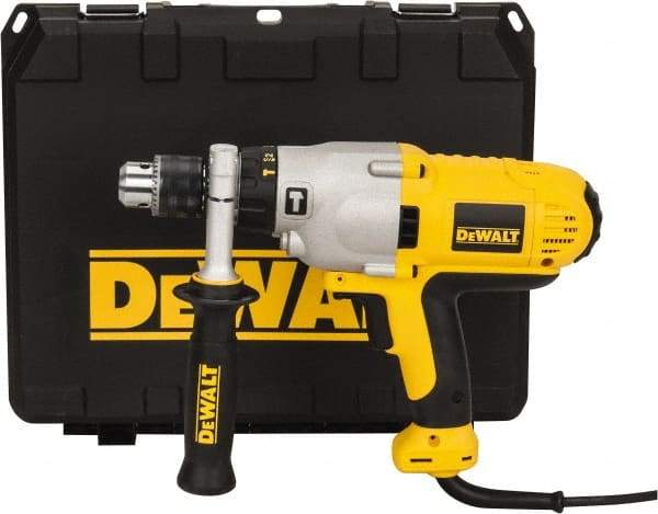 DeWALT - 120 Volt 1/2" Keyed Chuck Electric Hammer Drill - 0 to 56,000 BPM, 0 to 1,200 & 0 to 3,500 RPM, Reversible - All Tool & Supply