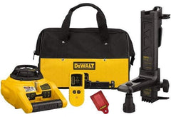 DeWALT - 100' (Interior) & 600' (Exterior) Measuring Range, 1/4" at 100' & 2mm at 10m Accuracy, Self-Leveling Rotary Laser with Detector - ±5° Self Leveling Range, 600 RPM, 2-D Battery Included - All Tool & Supply