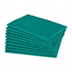 Norton - Very Fine Grade, Aluminum Oxide Hand Pad - Green, 6" Wide x 9" Long, Nonwoven - All Tool & Supply