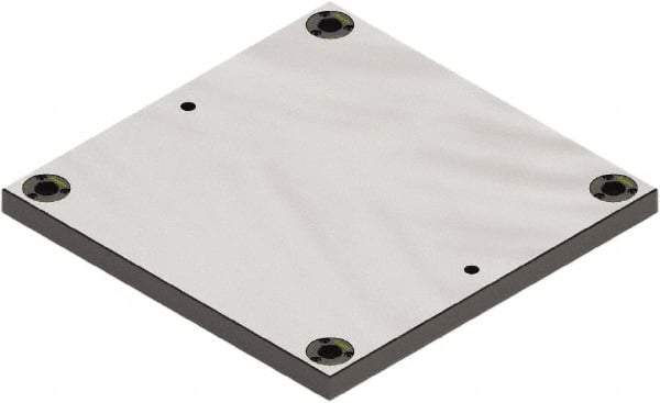 Jergens - 400mm Long x 400mm Wide Steel Fixture Plate - 25mm Plate Thickness - All Tool & Supply