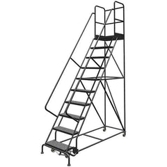 TRI-ARC - Rolling & Wall Mounted Ladders & Platforms Type: Rolling Warehouse Ladder Style: Rolling Platform Ladder - All Tool & Supply