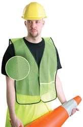 OccuNomix - Size XL High Visibility Yellow Mesh General Purpose Vest - 44 to 46" Chest, Hook & Loop Closure, 1 Pocket, Polyester - All Tool & Supply